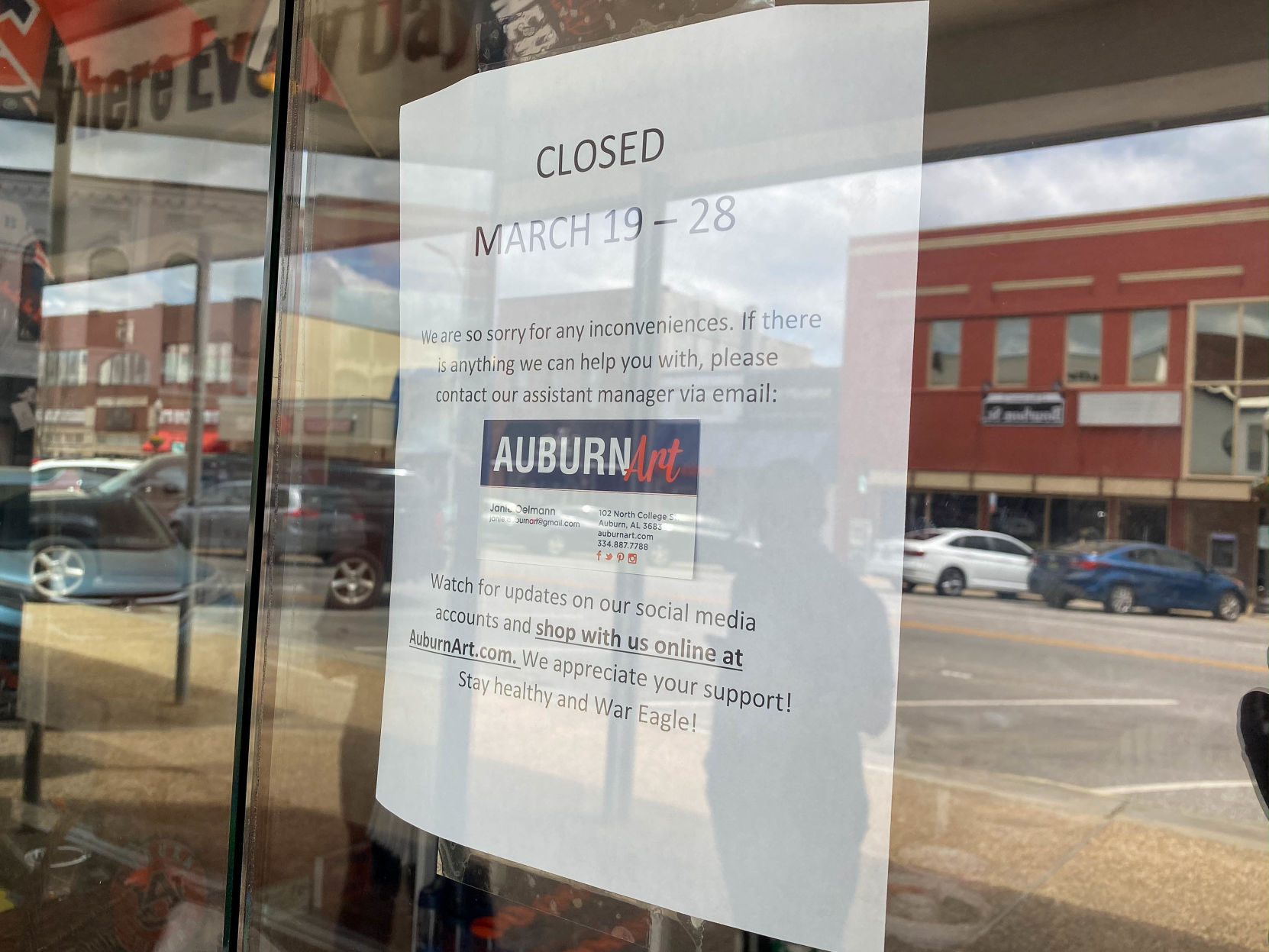 Signs of the times of the COVID-19 pandemic in Lee County